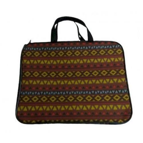 Папка А4 тканев., "Этника" ручки из тесьмы, 1 отд.  3Ш421