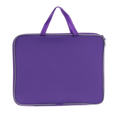 Папка А4  тканев., фиолетовая, ручки из тесьмы, 1 отд.  1Ш421