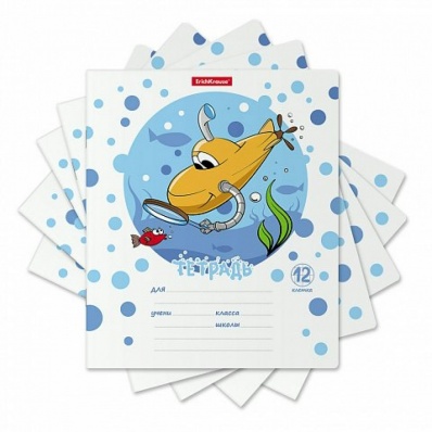 Тетрадь 12кл. кл. "Веселая субмарина" 58237
