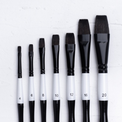 Кисть имитация белки Blanka, плоская №10