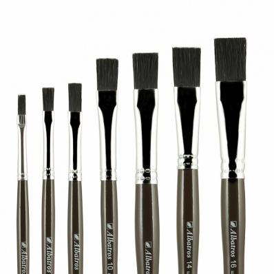 Кисть щетина черная №14 "Художник", плоская