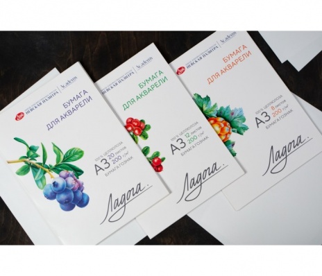 Папка д/акварели А4 "Ладога", 200г/м2, 20л, с/з