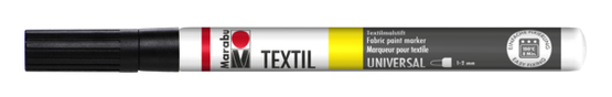 Маркер по ткани Marabu Textil 1-2мм, черный