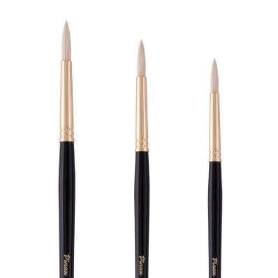 Кисть щетина круглая № 3  "Pinax Artists CLASSIC"