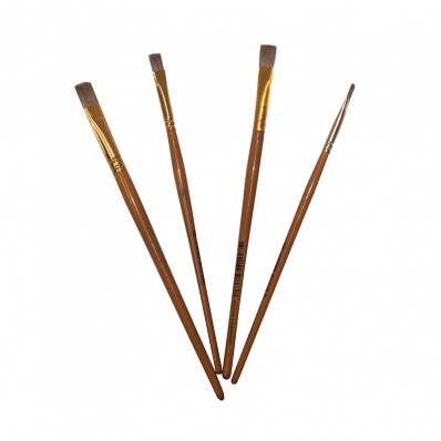 Кисть колонок плоская № 4  "Pinax CREATIVE"