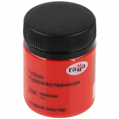 Гуашь худ 40мл "Старый Мастер" красная