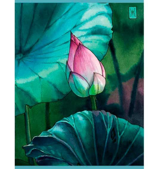 Тетpадь А4 48л. кл. "Водная лилия" Т4485087