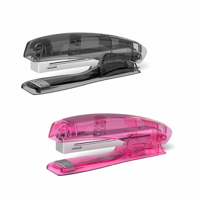 Степлер 10 на 16л. "Elegance" полупрозр. ассорти  ЕК 2177