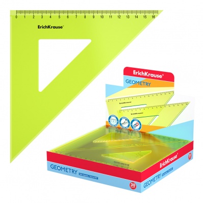 Угольник 45град./16см желтый NEON ЕК 53005