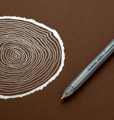 Гелевая ручка Малевичъ, серебрянная, 0,5мм