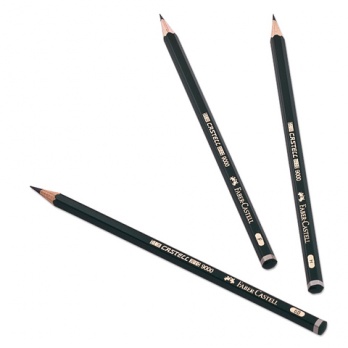 Карандаш ч/г "Castell 9000" 5Н шестигр., корп. зел.  FC 119015