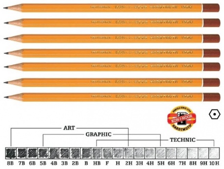 Карандаш ч/г "Koh-I-Noor" 1500/6H