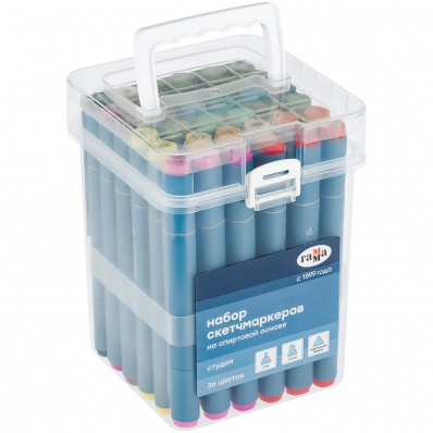 Набор маркеров "Студия" 36цв, основные цвета