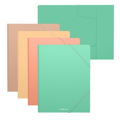 Папка на резинках "Matt Powder" ассорти ЕК 55076