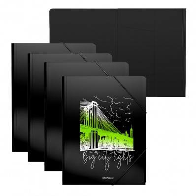 Папка на резинках "Night Lights" ассорти ЕК 55082