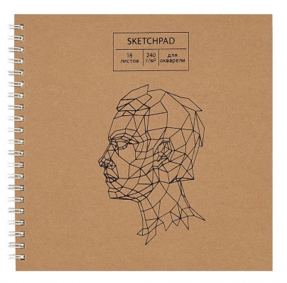 Скетчпад 190*190мм Craft life 18л, 240г/м2, акварель. бум. СПСФ18140