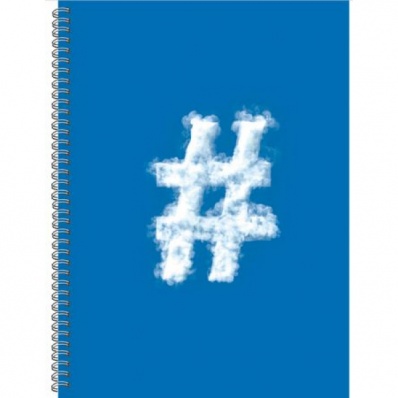 Книга д/записей А4 120л. на спир., кл. "Хештег"  ТС41205237