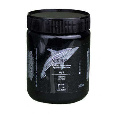 Акрил Малевичъ Matisso 300 мл, Черный