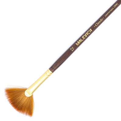 Кисть синтетика Claude, веерная №12