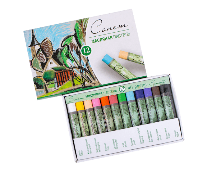 Пастель масляная 12цв  Сонет 7041155