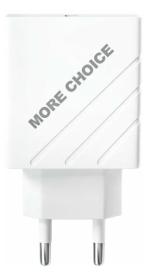 Сетевое з/у 1USB 3.0A QC3.0 быстрая зарядка More choice NC52QC (White)