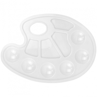 Палитра пласт. овальная белая "Гамма" 2305212