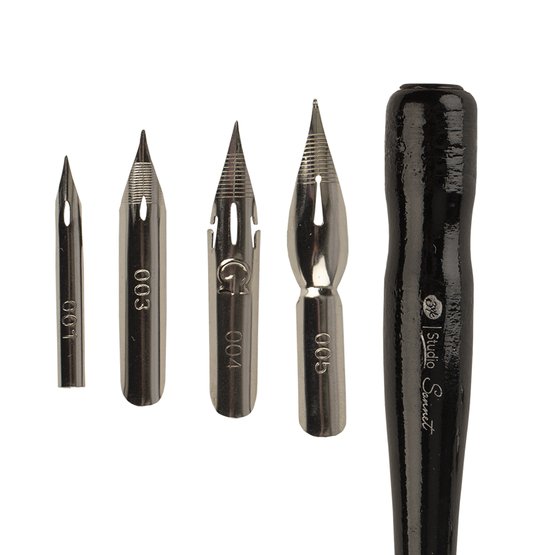Набор для каллиграфии "Сонет", 4 остроконечных пера