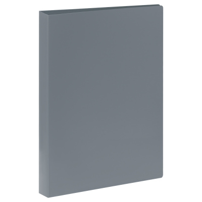 Папка 4 кольца А4 40мм серая СТАММ 500мкм ММ-30657