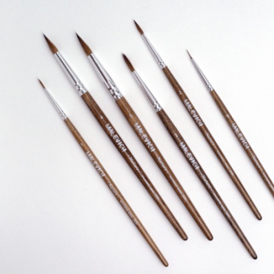 Кисть из колонка микс Nature № 1, круглая