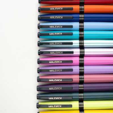 Ручка перьевая Малевичъ с конвертером, перо EF 0,4 мм, цвет: красный