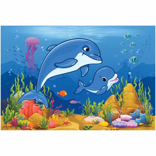 Пазлы 24 эл. MAXI "Дельфины" ТРИ СОВЫ ПК24М_54521