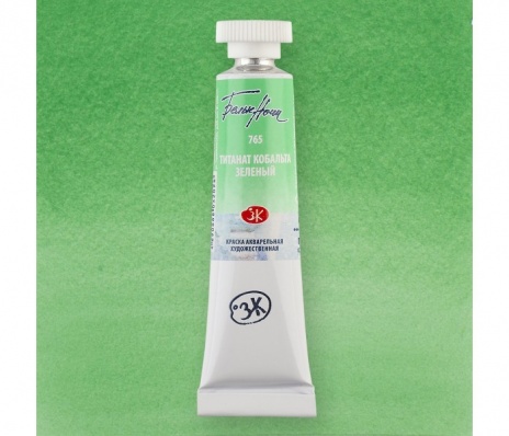 Акварель "Белые Ночи" туба 10 мл, титан кобальта зеленый