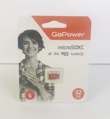 Карта памяти MicroSDHC 32Gb GoPower (без SD адаптера)
