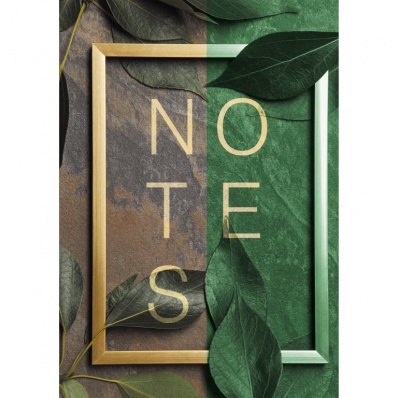 Книга д/записей А5 160л. "Зелёные мотивы"  КЗЛ51603693