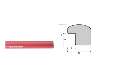 Рамка 25х35 багет 1614 10003-9 (10B-X01226-1)