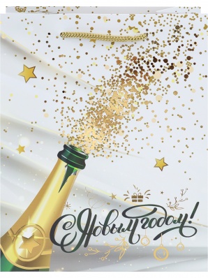 Пакет бум./ламин. 18*23*10см "Брызги шампанского" ПКП-6642