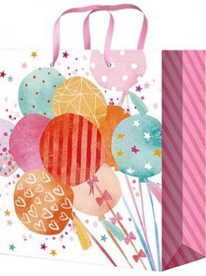 Пакет бум./ламин. 22*31см "Яркие праздничные шары"  ППК-4440