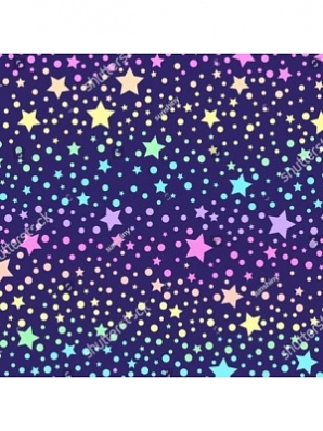 Бумага упаковочная 70*100см "Звездный градиент" УБ-8955
