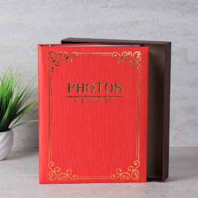 Фотоальбом 200 фото 10х15 / 4622 /уп 36/ (Красный)