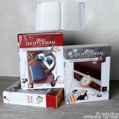 Фотоальбом 200 фото 10х15 Джентльмен / 9561 /уп 36/