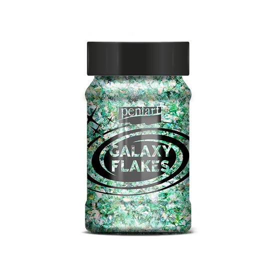 Хлопья Galaxy Pentart, 15 г, Земля зеленая