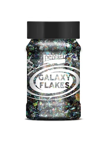 Хлопья Galaxy Pentart, 15 г, зелёный сатурн