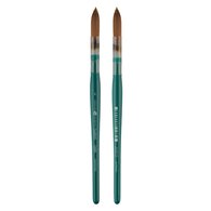 Кисть синтетика №8 Ладога, круглая, пластиковая обойма