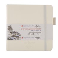 Скетчбук для набросков "Ладога" 12х12см, белый, 140г/м2, 80л, слоновая кость