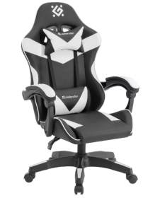 Кресло DEFENDER URANA экокожа черного и белого цвета
