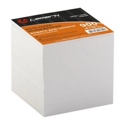 Блок д/записей 90*90 900л. белый "Lamark"  NT0075
