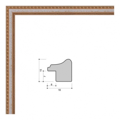 Рамка 10х15 багет 1615 10111-2 (R258A-X0744-2)
