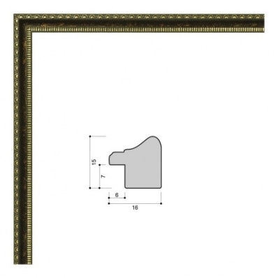 Рамка 10х15 багет 1615 10111-7 (R258A-X1404)