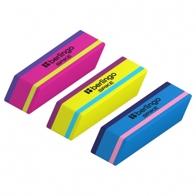 Ластик Berlingo "Spike", скошенный, термопласт. резина, 50*18*9мм  BLc_00011