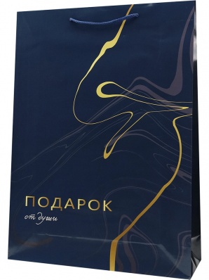 Пакет подарочный 32*44см "Душевное поздравление" глянцевый  ПКП-1153